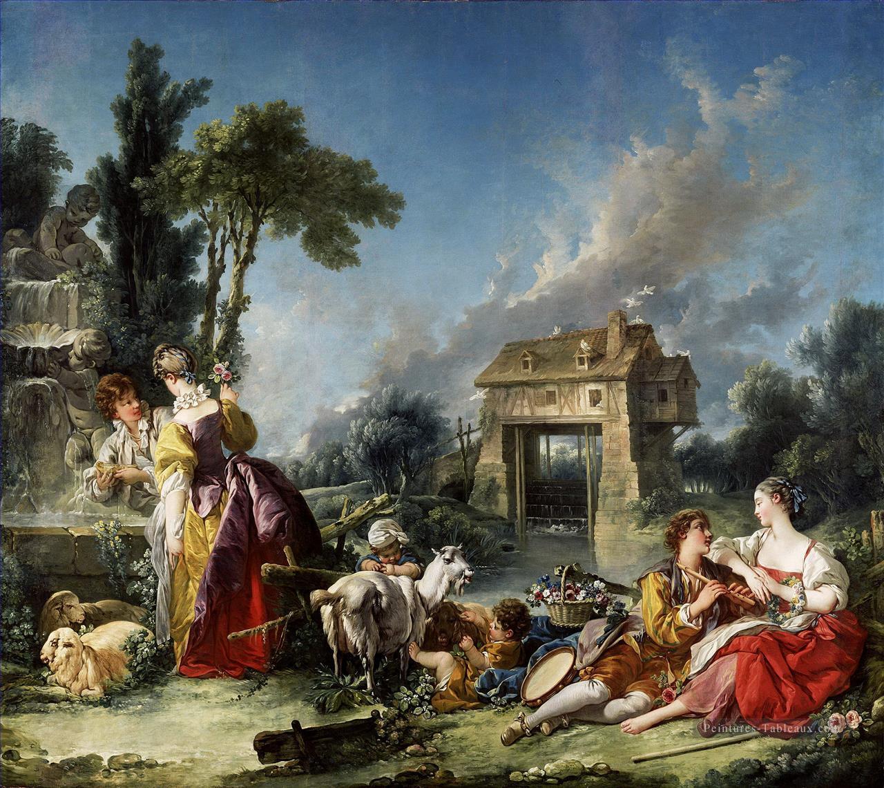 Fontaine d’amour François Boucher Peintures à l'huile